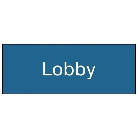 Accuform 8 in W x 3 in H, Engraved Plastic PSG814BU